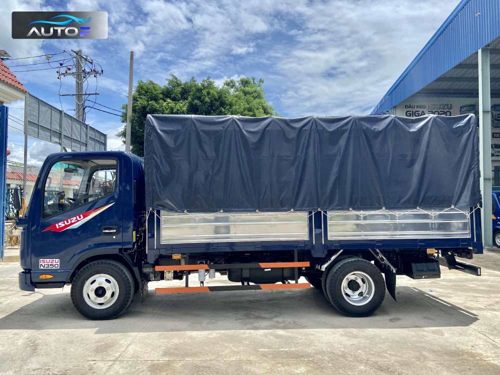 Giá xe tải JAC N350 thùng mui bạt (3.49 tấn)